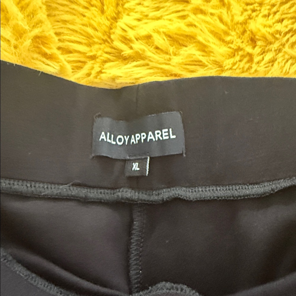 Alloy apparel extra long pull on dress pants with pockets.
